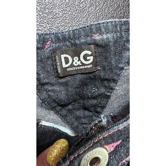 Dolce & Gabbana Women's Bootcut Jeans Casual Blue Denim Dark Wash Size 28x42 - Picture 5 of 15